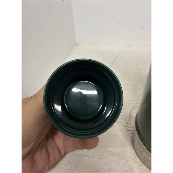 Stanley Thermos Original Vintage Green Vacuum Bottle Clean! 1.1 Quart/1 Liter - Picture 5 of 13